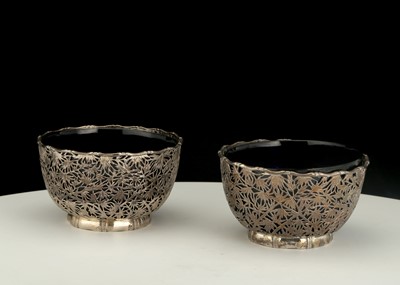 Lot 58 - Pair of Antique Chinese Export Silver dishes...