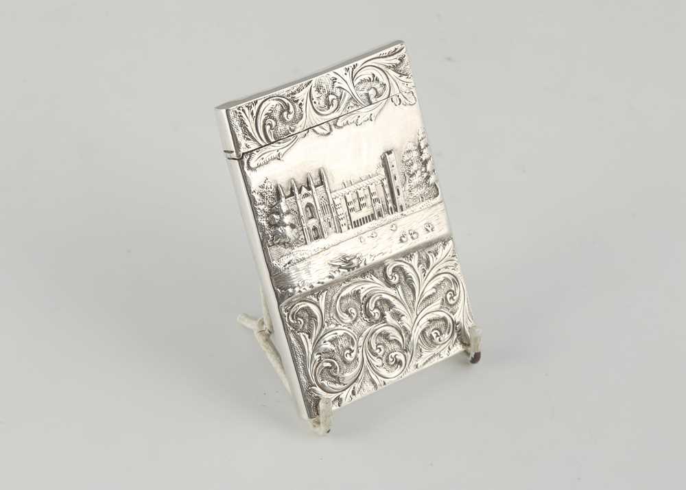 Lot 21 - Rare Antique Victorian Sterling Silver double...