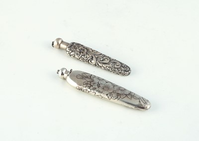 Lot 36 - Two Antique Continental Silver scent / perfume...