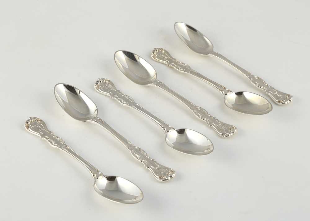 Lot 54 - Set of Six Antique Sterling Silver teaspoons...