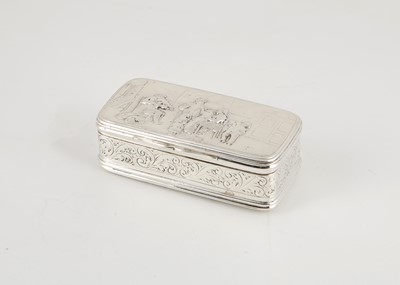 Lot 18 - Antique Victorian Sterling Silver table snuff...