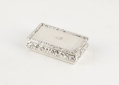 Lot 17 - Antique Victorian Sterling Silver snuff box by...