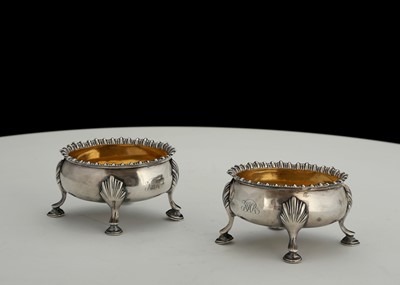 Lot 106 - Pair of Antique George III Sterling Silver...