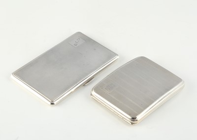 Lot 2 - Pair of Antique Sterling Silver cigarette...