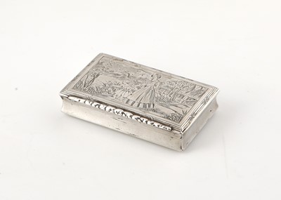 Lot 97 - Antique 19th Century Continental Silver snuff...