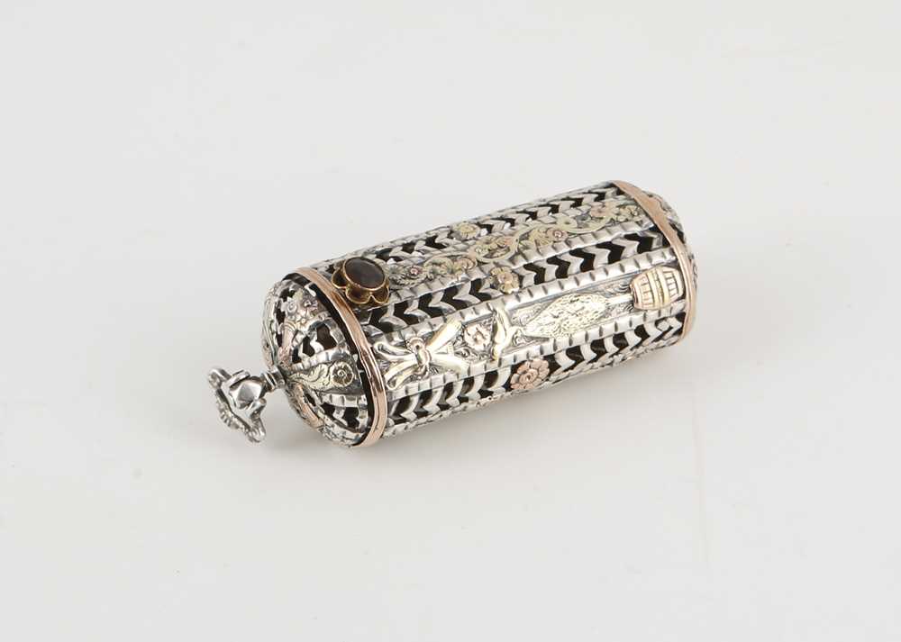 Lot 40 - Antique 19th Century Silver and Gold prayer...