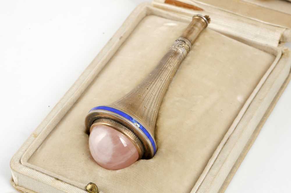 Lot 98 Antique Austrian Silver gilt bell pull / cord