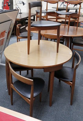 Lot 307 - A 1960s DANISH DINING TABLE AND FOUR CHAIRS,...
