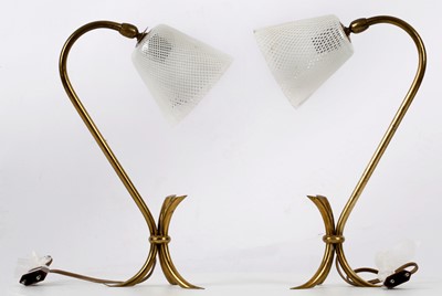 Lot 342 - A PAIR OF 1950s MURANO TABLE LAMPS, with...