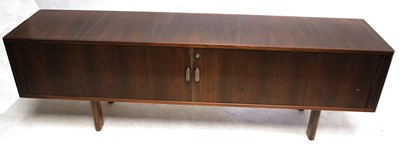 Lot 525 - A 1960s DANISH ROSEWOOD SIDEBOARD, DESIGNED BY...