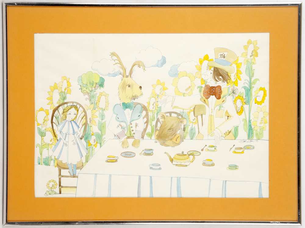Lot 445 - DIANE ELSON (BRITISH), a set of four ink and...