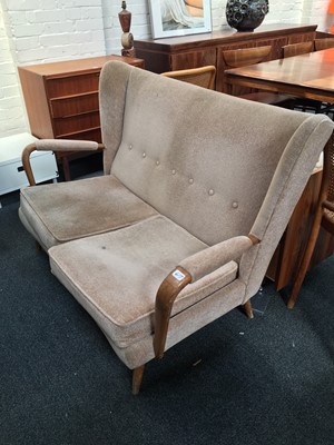 Lot 617 - A 1950s TWO SEATER SOFA BY HK FURNITURE,...