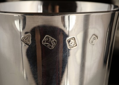 Lot 84 - Set of Six Vintage Sterling Silver goblets by...