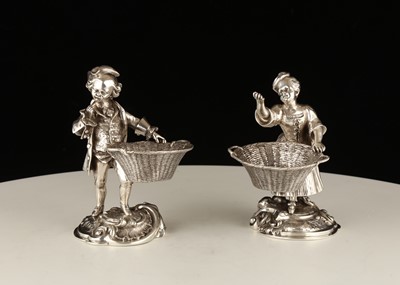 Lot 147 - Pair of Antique Victorian Sterling Silver...