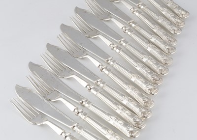 Lot 2 - Set of Vintage Sterling Silver fish cutlery by...