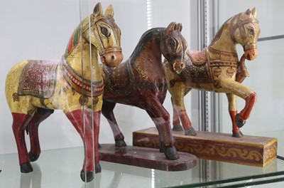 Lot 278 - Three mid 20th Century North Indian horses...