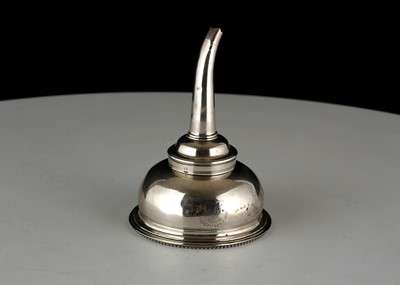 Lot 65 - Antique George III Sterling Silver wine funnel,...