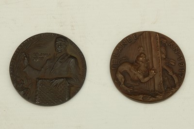 Lot 114 - Cast iron German satirical medal, the peace...