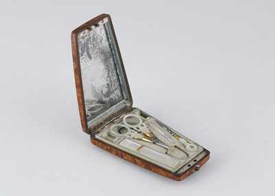 Lot 52 - Antique 19th Century etui, comprising gilt...