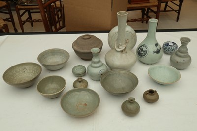 Lot 305 - Mainly Korean ceramics, some in the style of...