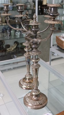 Lot 323 - A pair of silver plated early 20th Century...