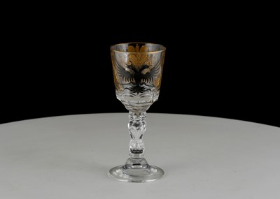 Lot 231 - A FINE RUSSIAN ROYAL WINE GLASS FROM THE...