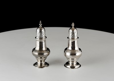 Lot 114 - Two Antique George III Sterling Silver sugar...