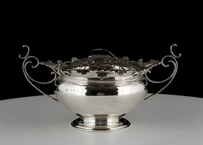 Lot 107 - Antique George V Sterling Silver rose bowl by...