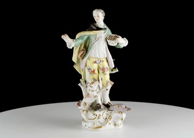 Lot 223 - A MEISSEN FIGURE OF A GALLANT, 20th century,...