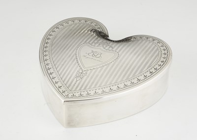 Lot 193 - Antique Sterling Silver jewellery box by...