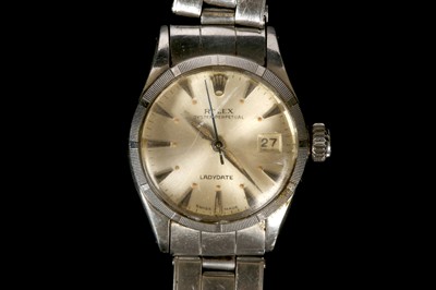 Lot 264 - A ladies c.1960 stainless steel cased 'Rolex -...