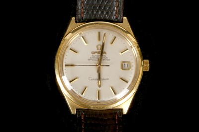 Lot 222 - A gent's vintage 18ct gold cased 'Omega -...