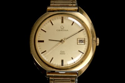 Lot 232 - A gent's vintage gold plated 'Certina - Club...