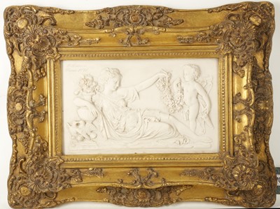 Lot 707 - A contemporary composite marble plaque,...