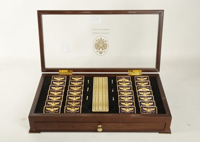 Lot 756 - A set of cased Imperial dominoes from the...