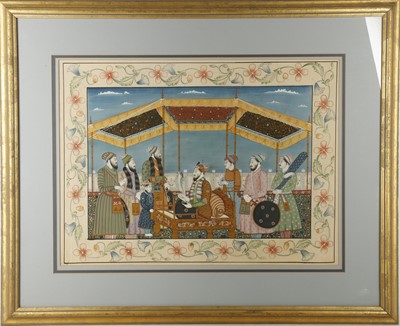 Lot 766 - An Indo-Persian study of a hunting party...