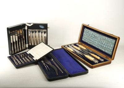 Lot 758 - A cased set of Sterling silver King's pattern...