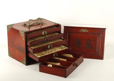 Lot 746 - An early 20th Century Chinese Mah Jong set, in...