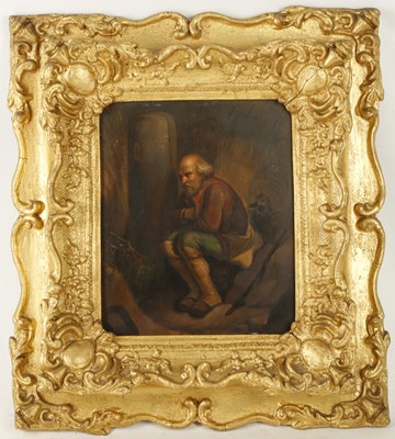 Lot 724 - Circa early 19th Century, oil on zinc. 'The...