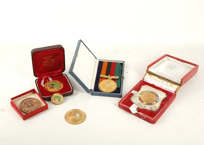 Lot 716 - Amateur boxing interest; medals and sporting...