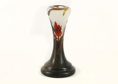 Lot 761 - A Czech Gallè style vase  made for the Hotel...