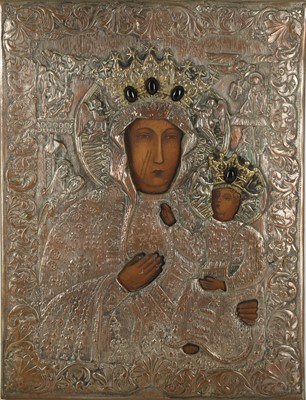 Lot 762 - A 20th Century Polish icon of 'Our Lady of...