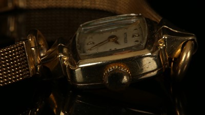 Lot 233 - A ladies vintage 14k gold cased Wittnauer...