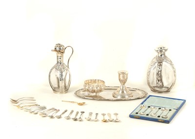 Lot 799 - Two Haig's glass decanters and stoppers,...