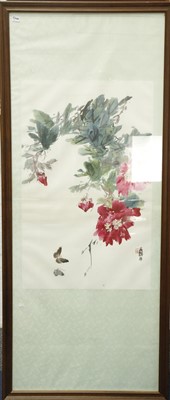 Lot 840 - A very large modern Chinese watercolour of...