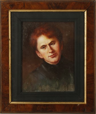 Lot 785 - An oil painting portrait of Welsh Poet Dylan...