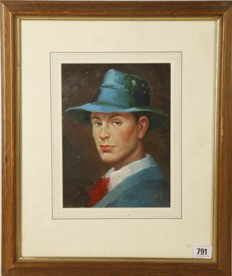 Lot 791 - An oil painting portrait of World War I poet...