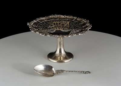 Lot 156 - Antique Edwardian Sterling Silver tazza by...