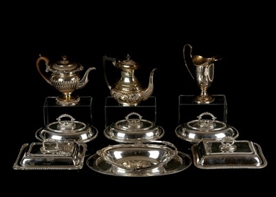 Lot 214 - A mixed lot of Antique Silver plated items to...