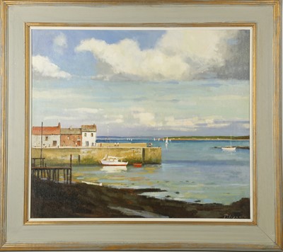 Lot 856 - Zlatan Pilipovic, 1900-79, sunny harbour dock...